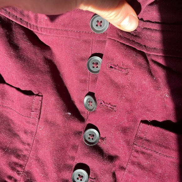 Maroon overall skirt. Size xs - Picture 3 of 3